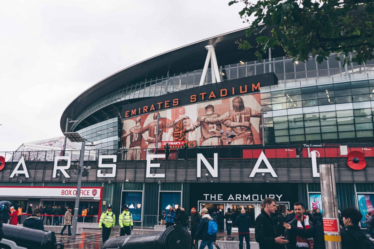 Photo showing view of the Arsenal Emirates Stadium