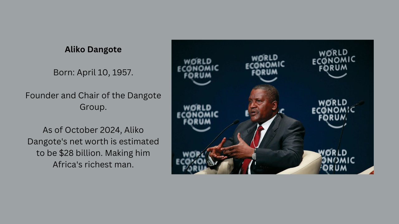 African dollar billionaire Aliko Dangote